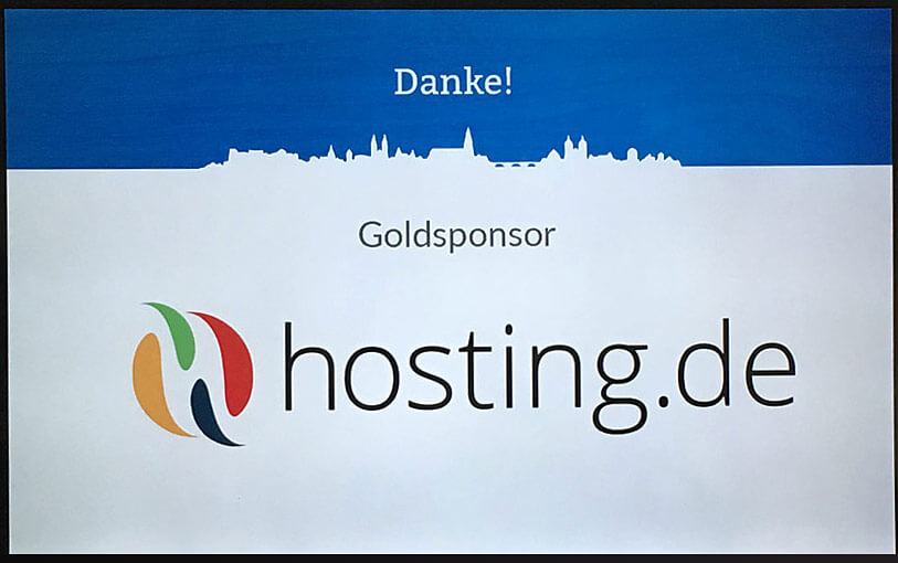 hosting.de Gold Sponsor