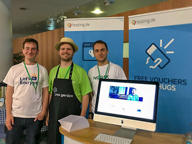 hosting.de booth at t3cb