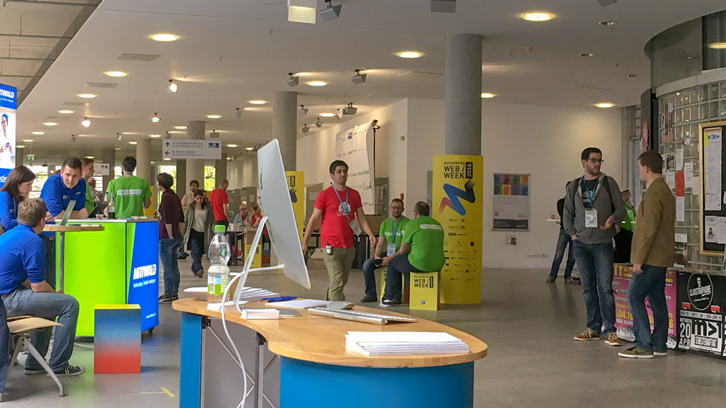 Wordcamp view from hosting.de booth