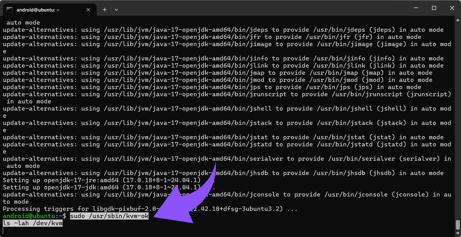 Schau mal, ob KVM-Beschleunigung verfügbar ist.