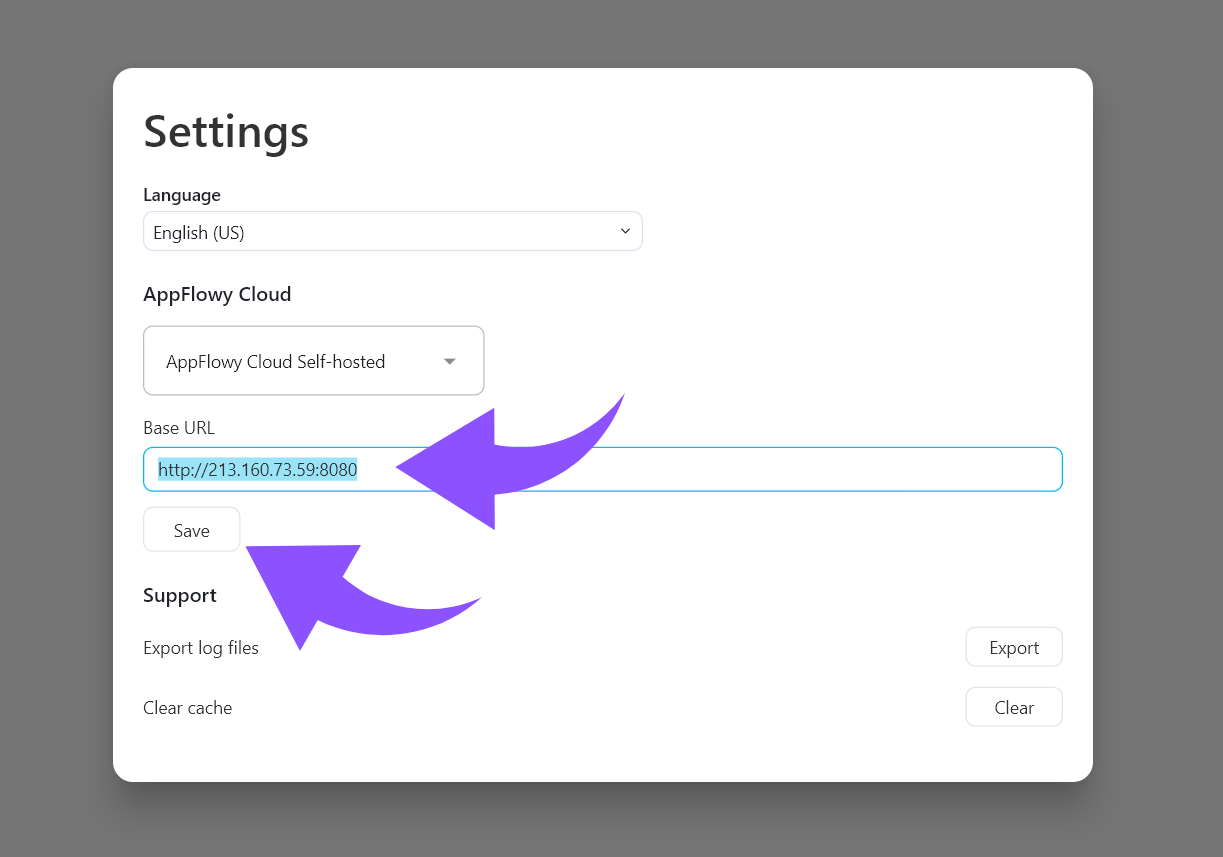 AppFlowy Desktop Client einrichten