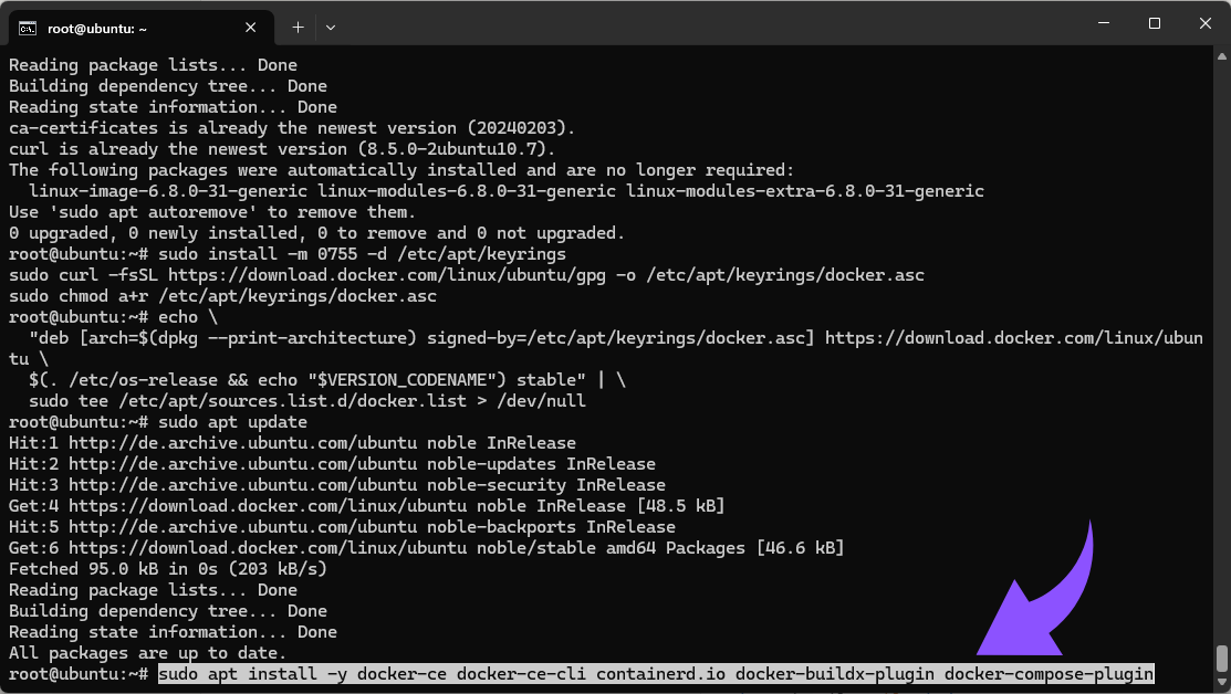 Installiere die Docker Engine und das Compose-Plugin..png
