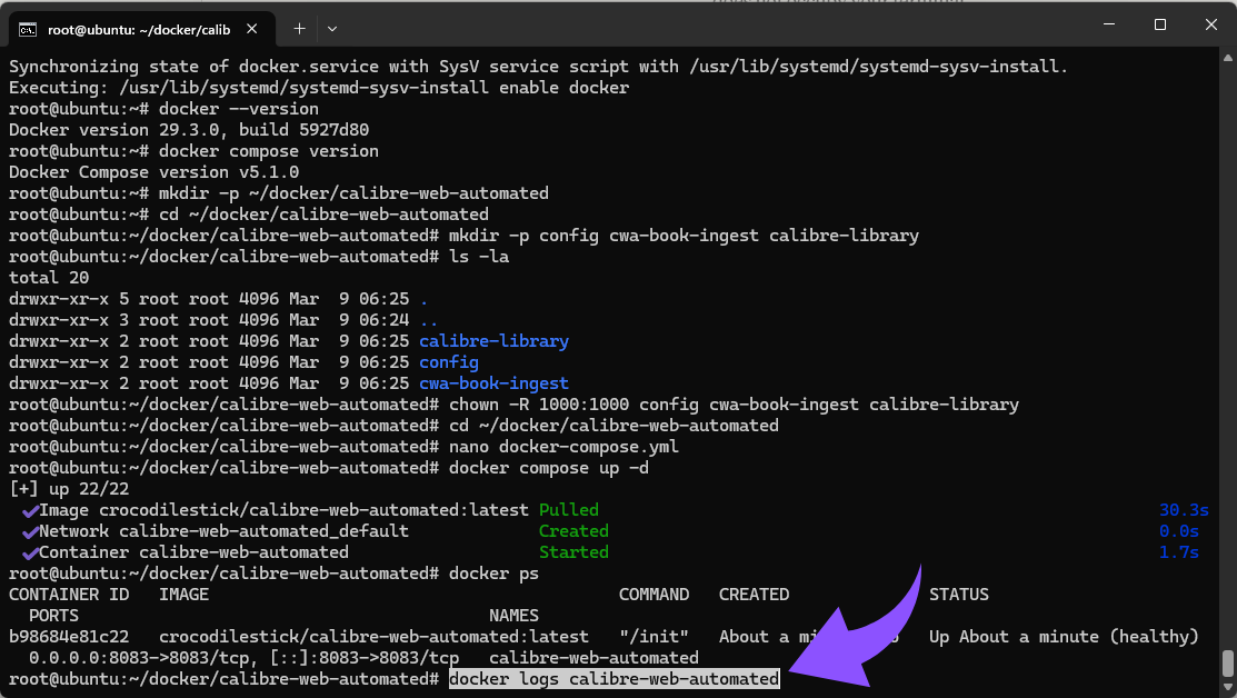 docker logs calibre-web-automated.png