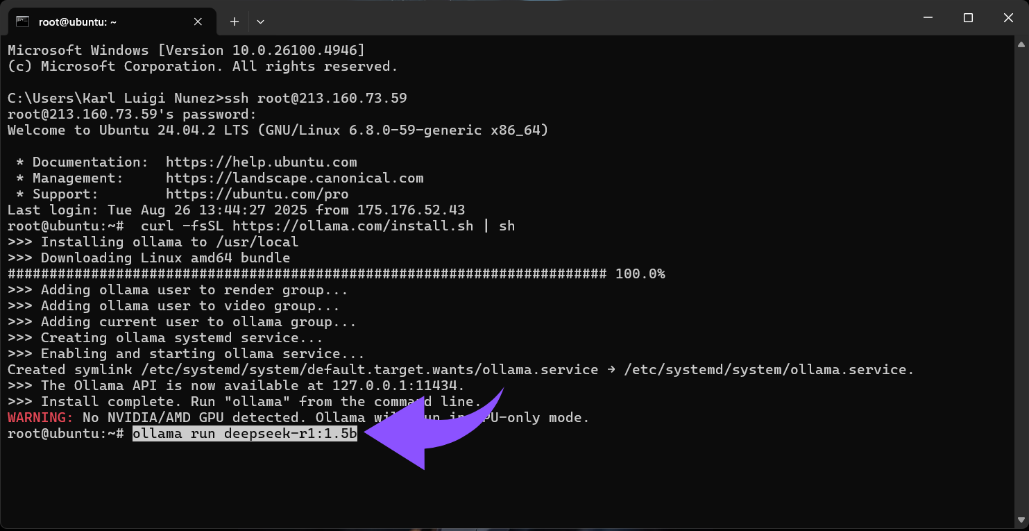 Deepseek installieren