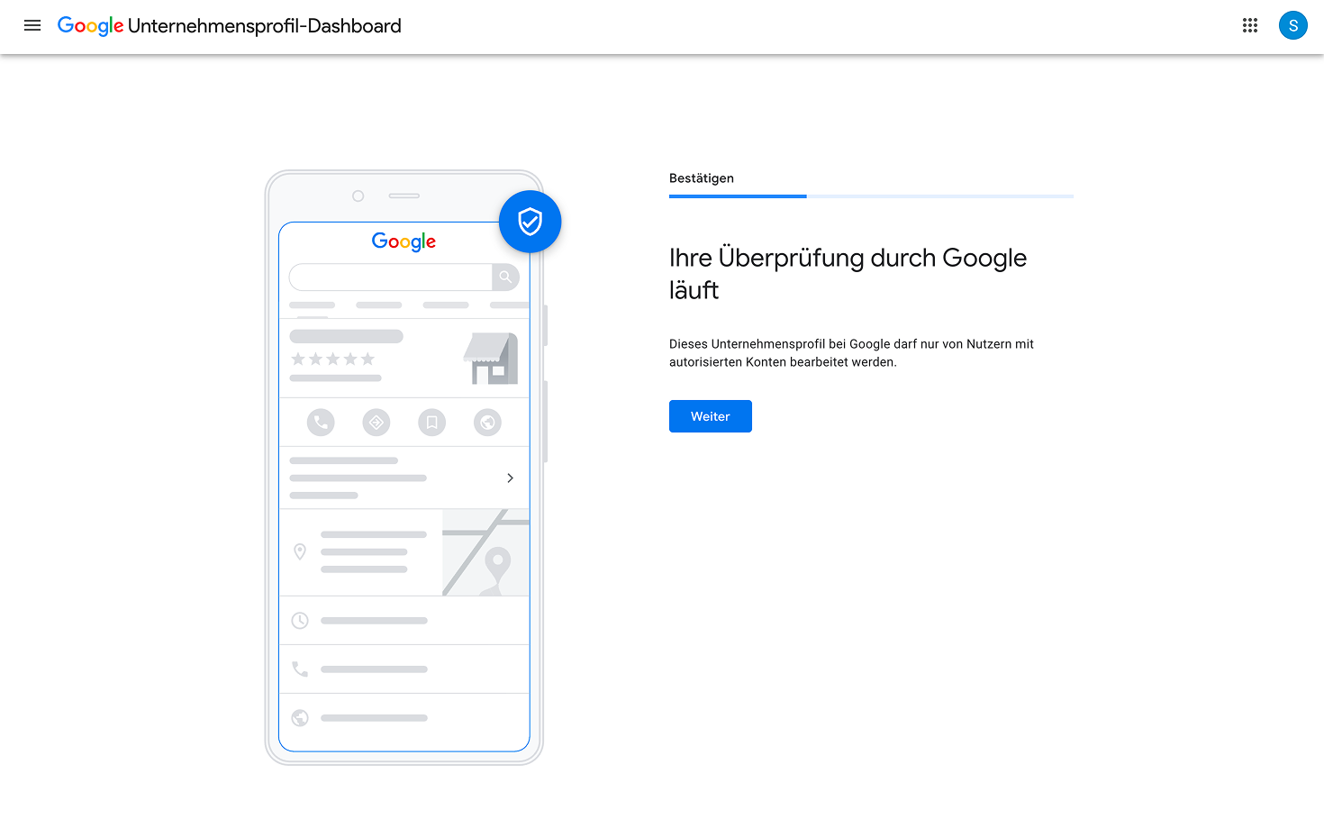 Bestätigungsmethoden für das Google Unternehmensprofil