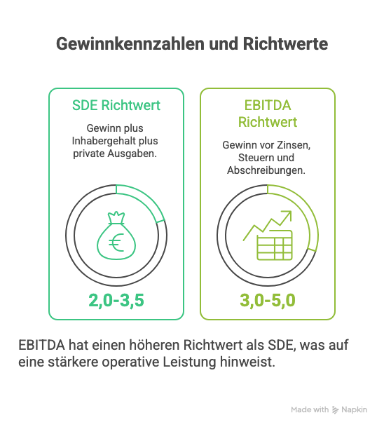 Gewinnkennzahlen und Richtwerte