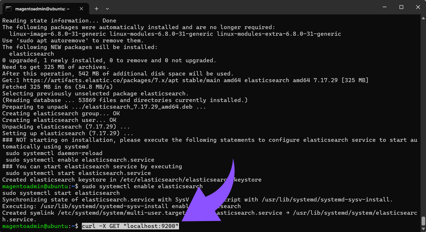 curl -X GET localhost9200.png