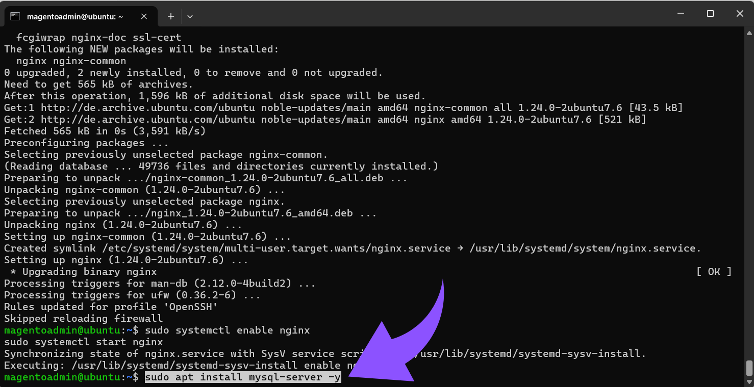 sudo apt install mysql-server -y.png