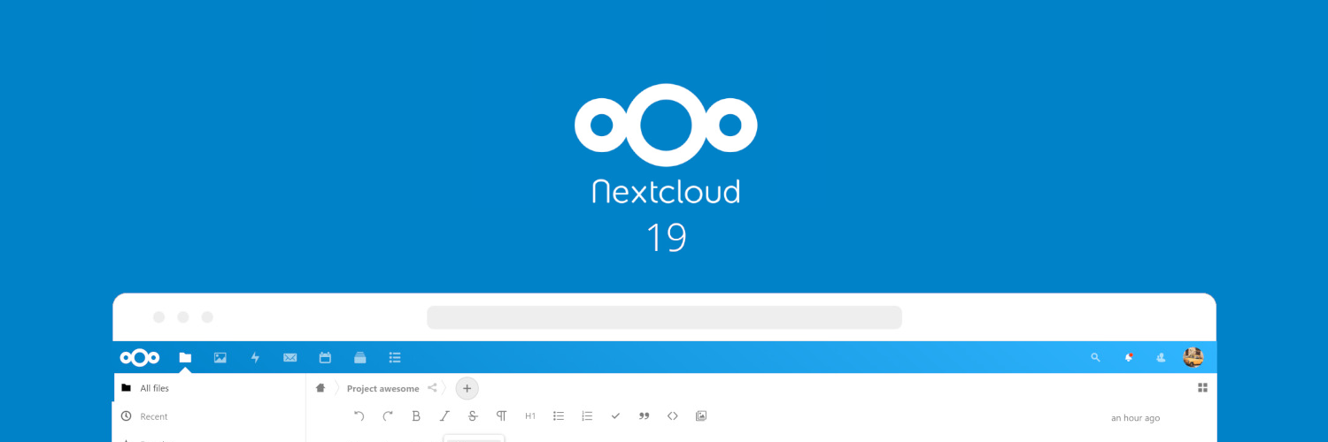 Managed Nextcloud erfolgreich auf Nextcloud 19 aktualisiert