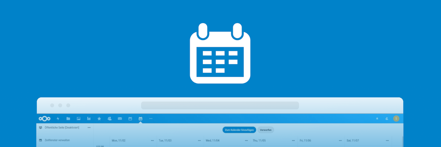 Mit der Nextcloud App Appointments einfach Termine vereinbaren