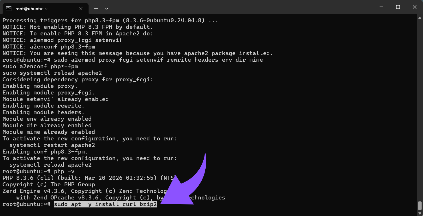 sudo apt -y install curl bzip2.png