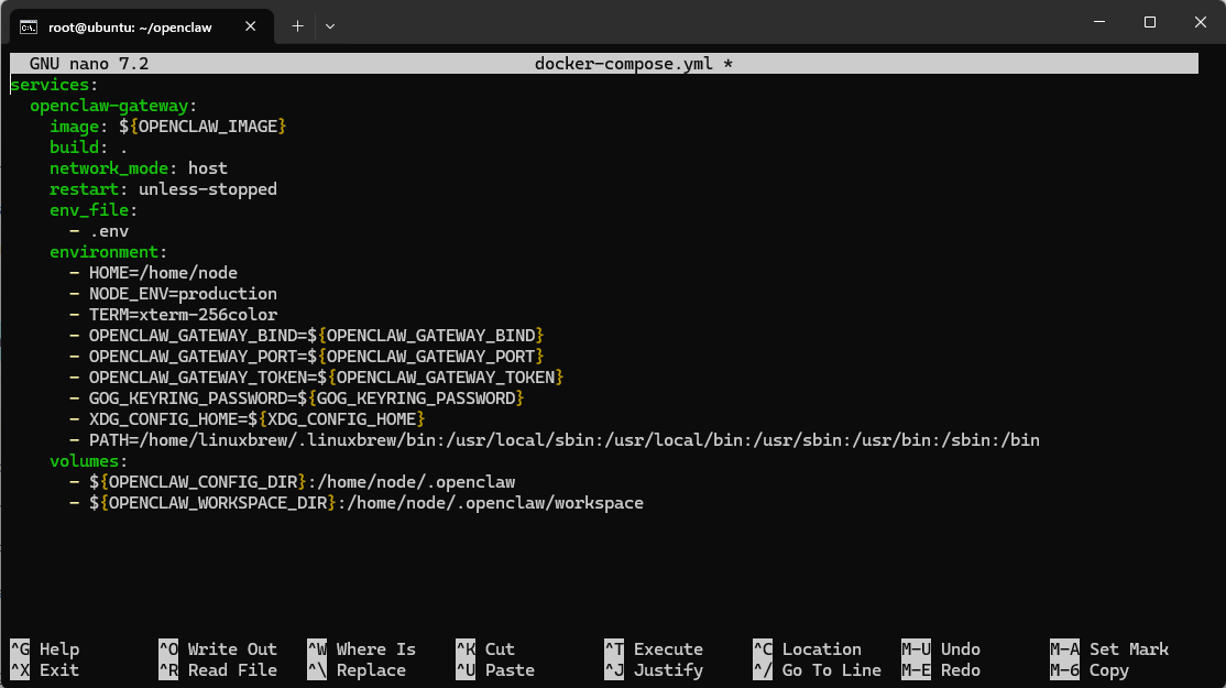 Docker-Konfiguration
