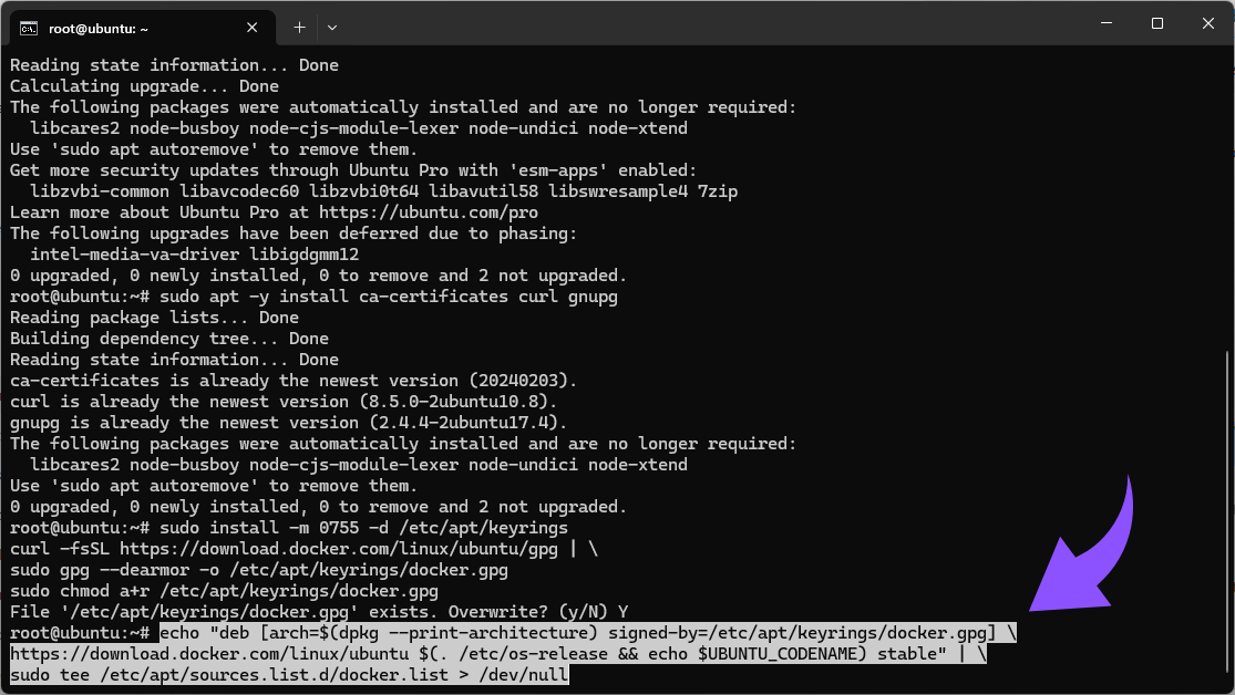 Add Docker’s official apt repository.png