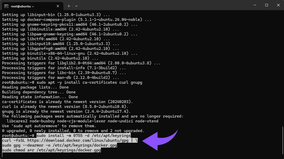 Add Docker’s official GPG key .png