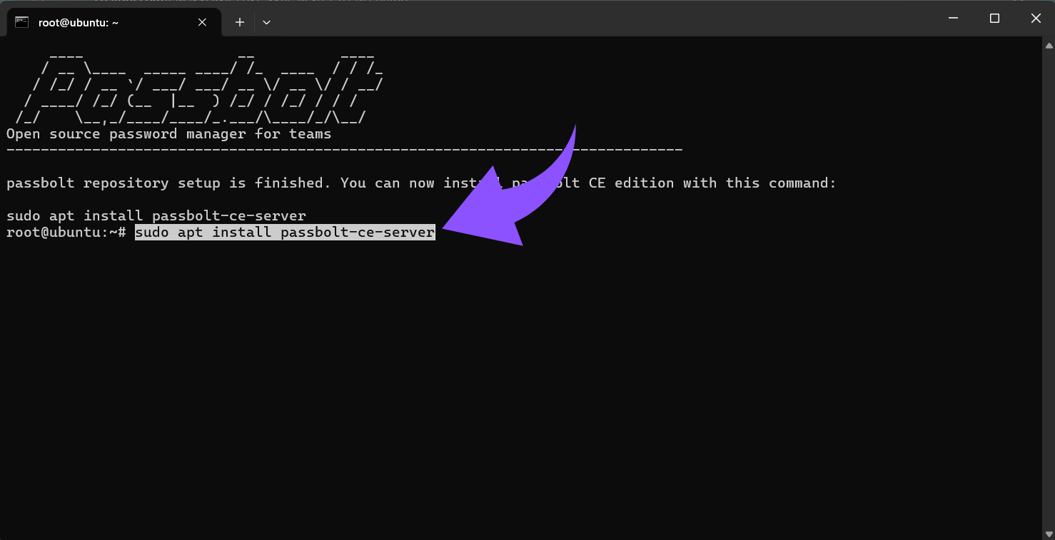 sudo apt install passbolt-ce-server.png
