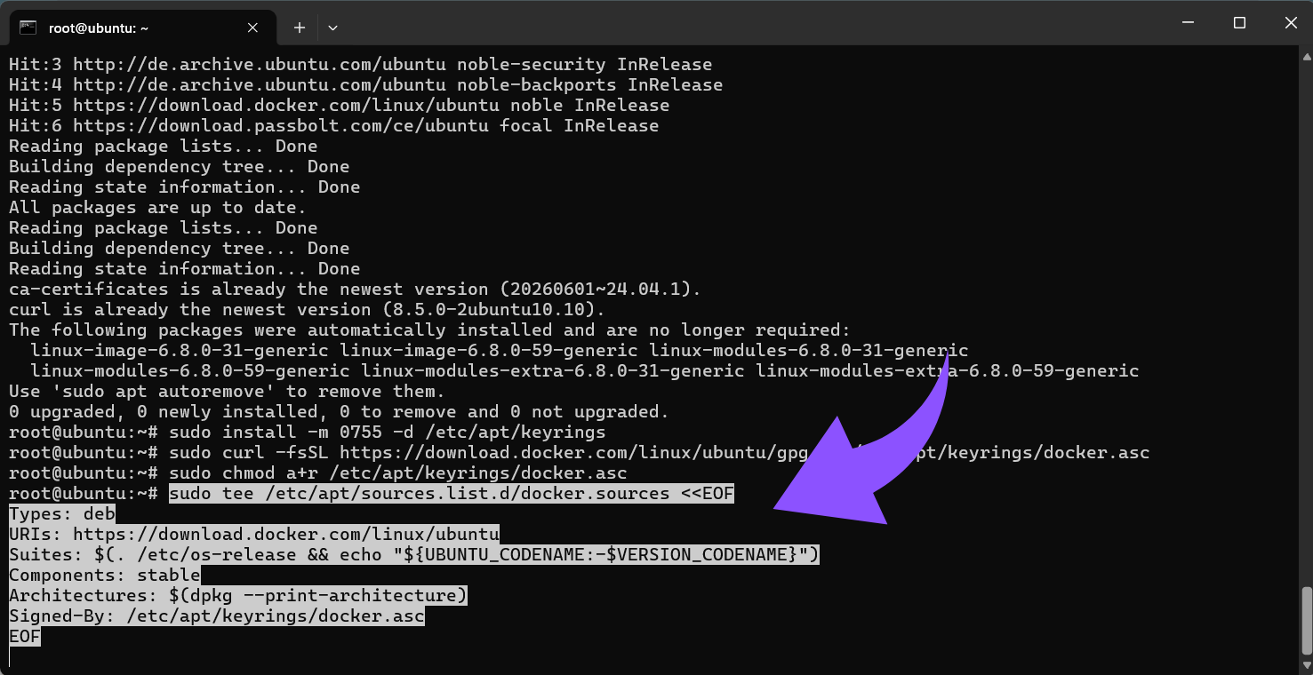 Füge das offizielle Docker-Repository hinzu.png