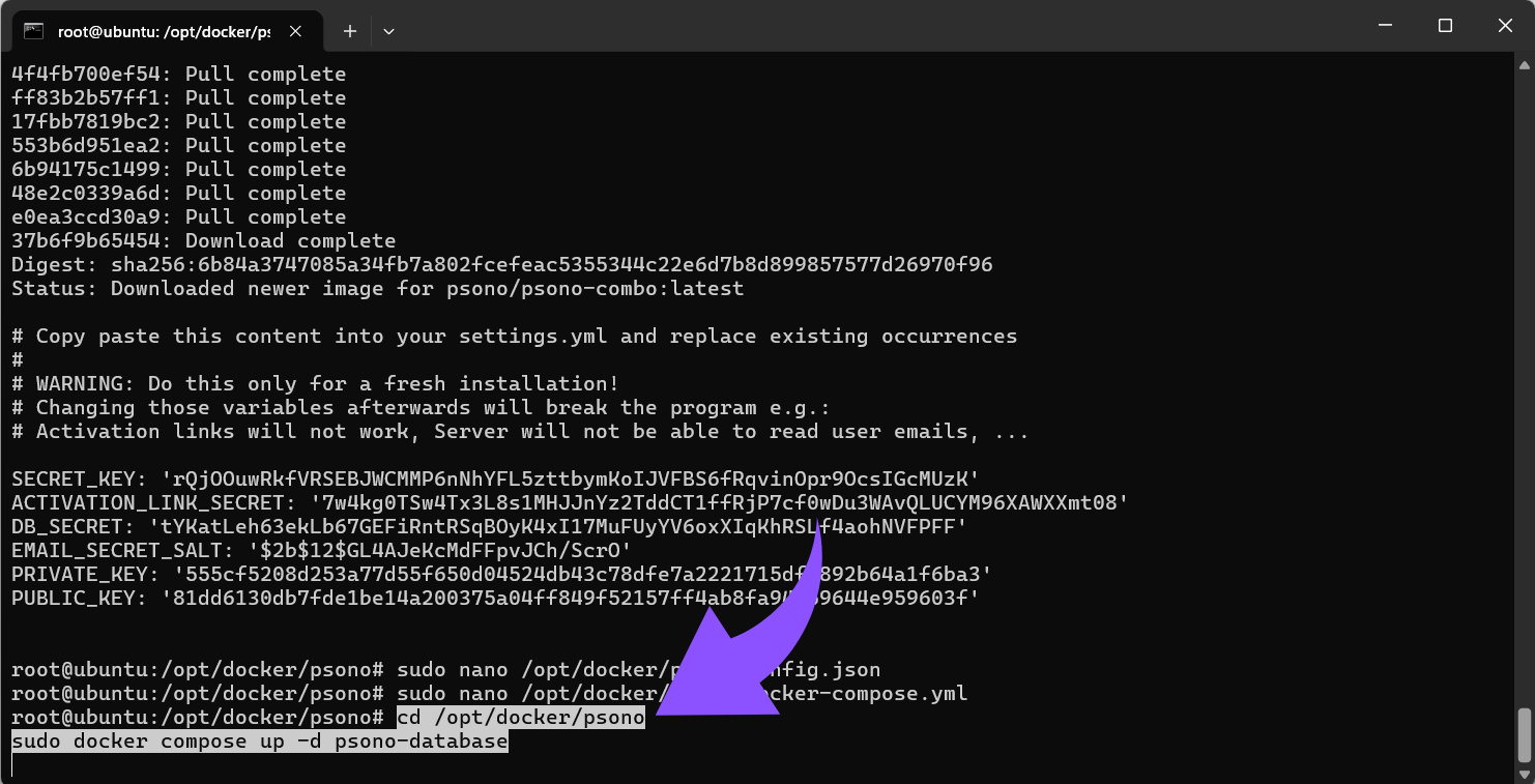 cd optdockerpsonosudo docker compose up -d psono-database.png