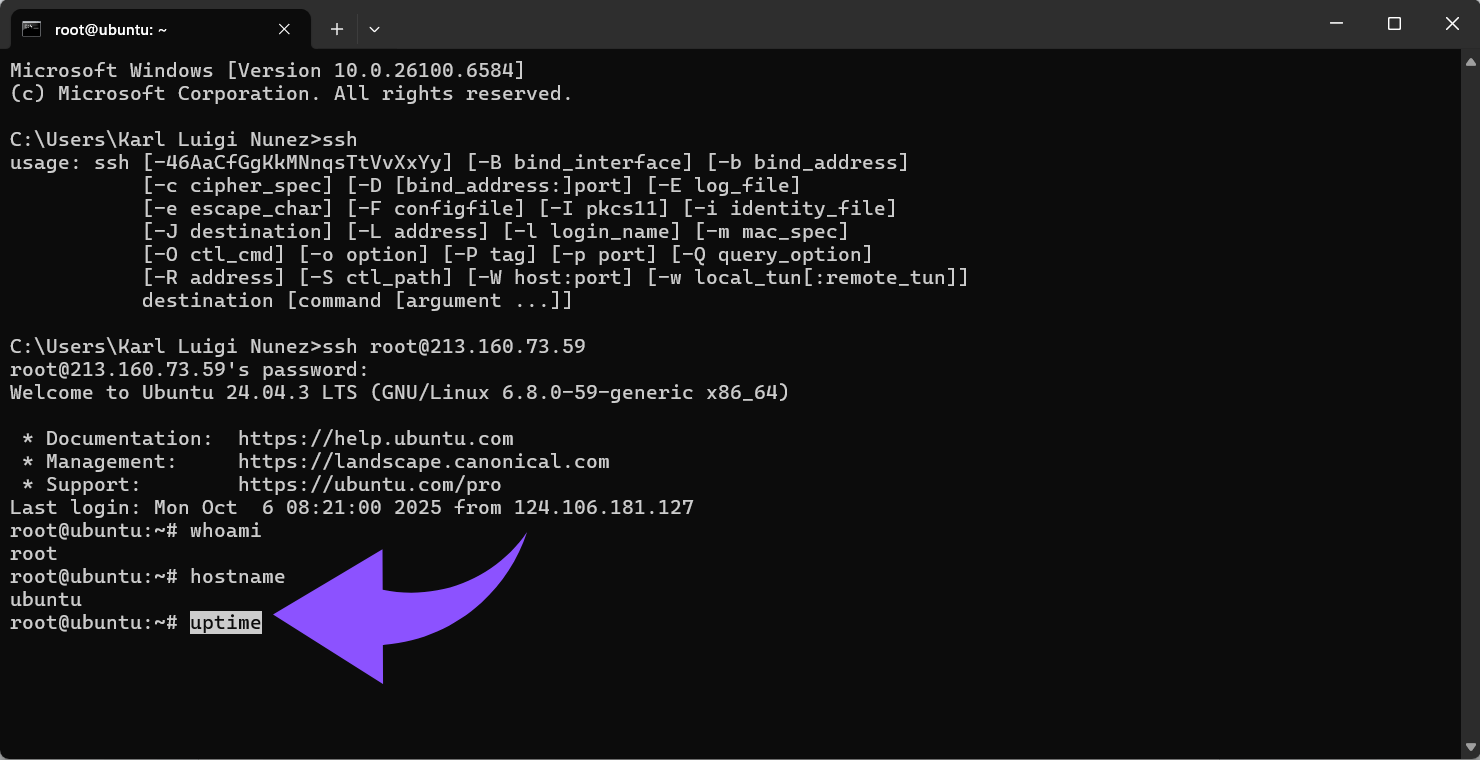 uptime