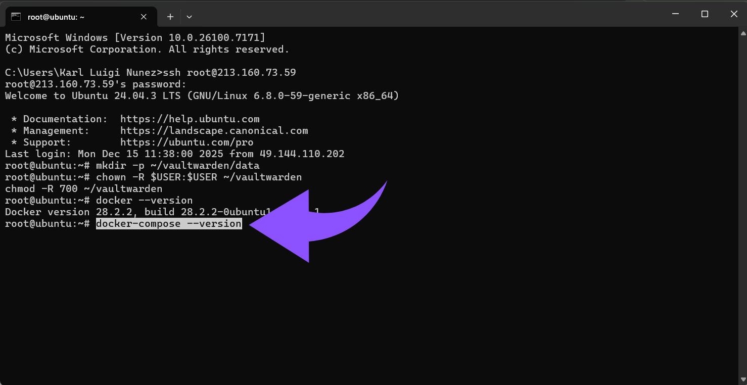 docker-compose &ndash;version.png